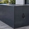 Fietsbox Container XL voor bakfietsen en e-bikes 12 Fietsbox Container XL in antraciet voor bakfietsen, cargobikes en e-bikes bij wooncomplex